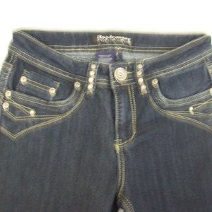 Roadrunner Slim Boot Cut Mid Rise Denim Blue Jeans